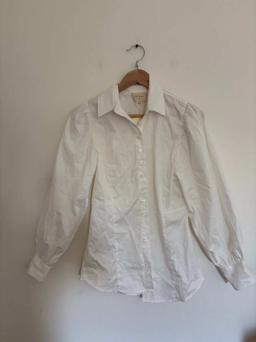 NWT Sezane white button down shirt